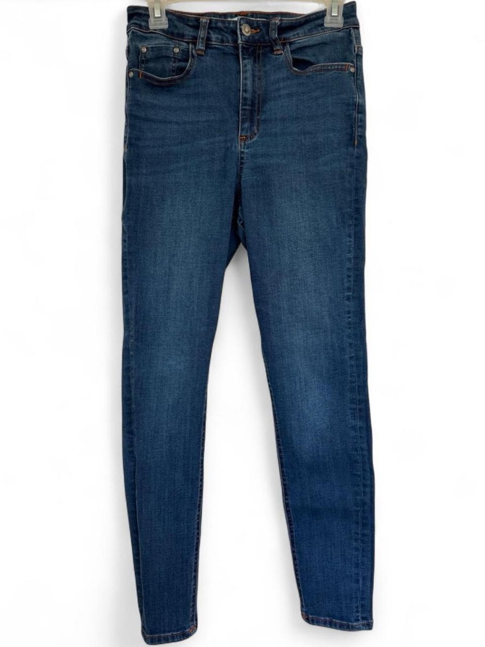 Zara Dark Wash Skinny Jeans Denim Stretchy Size 6 Staple Classic Chic Minimalist